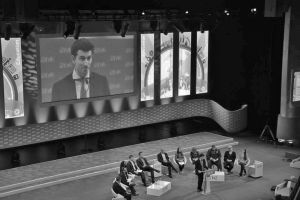 Juan speaking at the One Young World 2014 Dublin Summit.